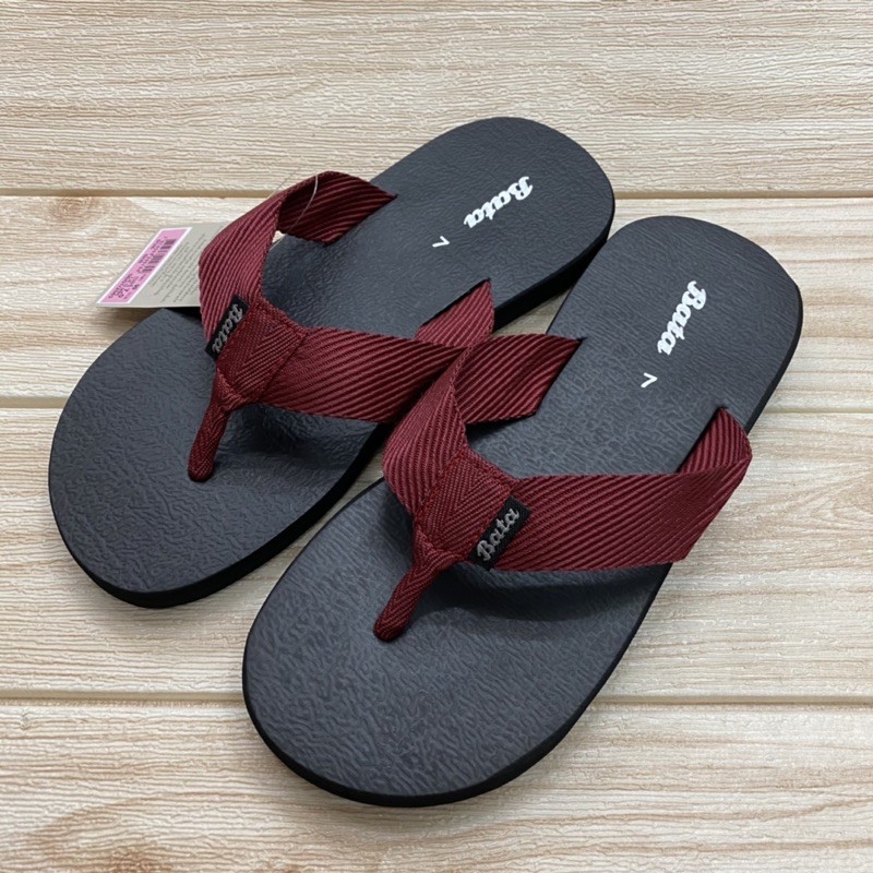 Bata รองเท้าแตะหูคีบ Size 5-10  สีดำ/ แดง /น้ำตาล 119.- หช
