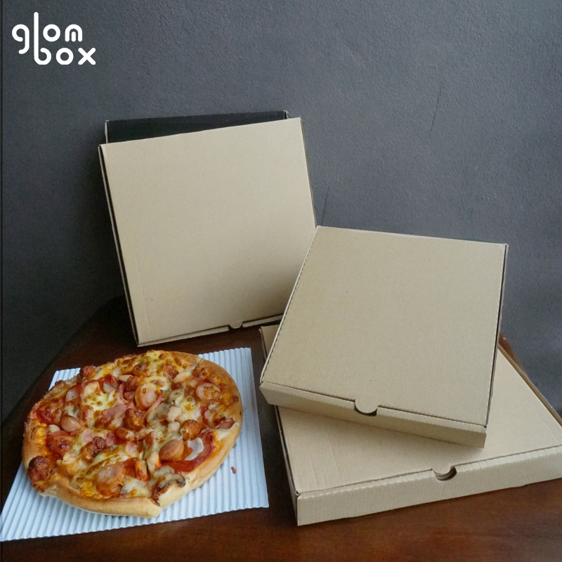 กล่องพิซซ่าหนาพิเศษ สีคราฟ ขนาด 12 นิ้ว 1 แพ็คมี 50 กล่อง - รูปที่ 3