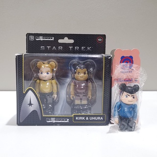 +++ ขาย Bearbrick Be@rbrick Kubrick 100% Star Trek Kirk &amp; Uhura Box set &amp; Spock S19 ของใหม่ ของแท้ พร้อมส่ง ++ Medicom