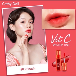 ลิปทินท์ น้ำแร่ เคที่ดอลล์ วิตซี วอเตอร์ ทินท์ Cathy Doll Vit C Water Tint 2.7 g.