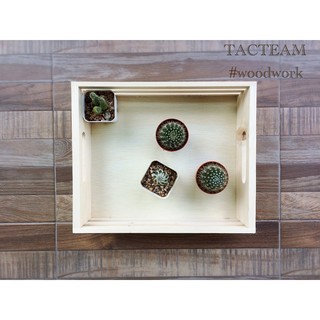 ใส่โค้ด SOME9 ลดอีก | ถาดไม้สน (M) Mini-Furniture ไม้สน ผลิตและจัดจำหน่ายโดย... TACTEAM ‪#‎woodwork‬