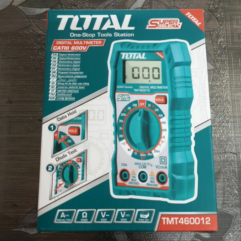 ดิจิตอล มัลติมิเตอร์ TOTAL TMT460012 Digital Multimeter มัลติมิเตอร์ดิจิตอล