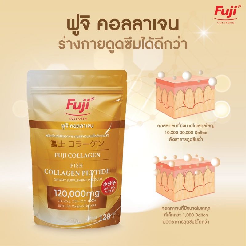 fuji collagen คอลลาเจนแท้100% premium japan 120,000 mg. - รูปที่ 5