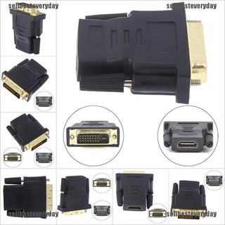 {sellbesteveryday} อะแดปเตอร์เชื่อมต่อ HDMI ตัวเมีย เป็นตัวเมีย VGA 24+1Pin DVI ตัวผู้ HDMI ตัวผู้ HDTV