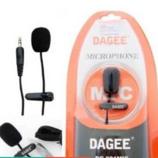 DAGEE Microphone ไมค์ ติดอก ไมค์มือถือ DG-001MIC ไมค์ไลฟ์สด ไมโครโฟน ต่อ คอมพิวเตอร์ มือถือ หนีบปกเสื้อ