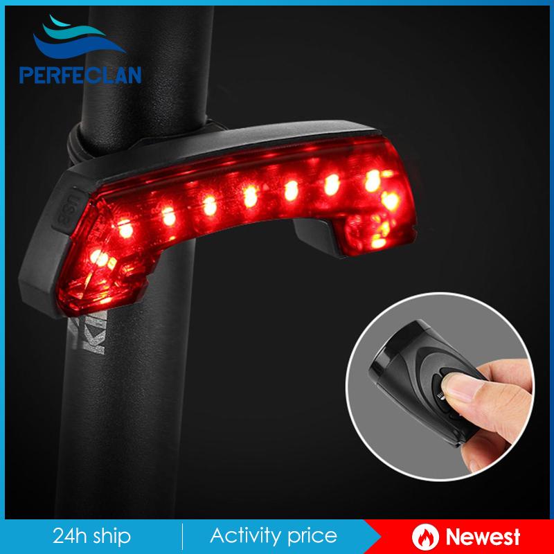 Wireless Remote Control Bike Rear Light Smart Turn Signals Auto Brake