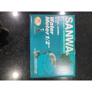 มิตเตอร์น้ำ sanwa  มาตราวัดน้ำ 1/2 แท้