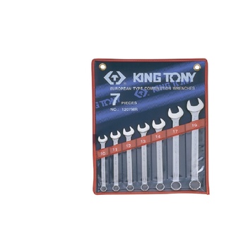 KINGTONY ประแจแหวนข้าง-ปากตาย รุ่น1060/1071 แบบชุด 7 ตัว ชุด KINGTONY รุ่น 1207MR ขนาดตั้งแต่ เบอร์10-19