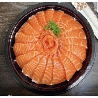 (พร้อมฝาปิด) ถาดใส่แซลมอน อาหารญี่ปุ่น ซาซิมิ ซูชิ ขนมหวาน แบบยกลัง ลังละ 5 แพ็ค(200ชุด)