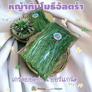 หญ้าทิมโมธีพรีเมี่ยมอบลมร้อน timothy เกรดยอดอ่อน มีไฟเบอร์วิตามิน สำหรับสัตว์ฟันแทะ กระต่าย แกสบี้ แพรี่ด็อก