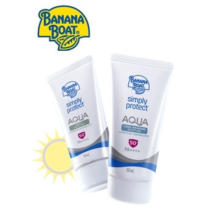 Banana Boat Simply Protect Aqua UV Protection Sunscreen Lotion PA++++ (50 ml.)บานาน่าโบ๊ท โลชั่นกันแดด