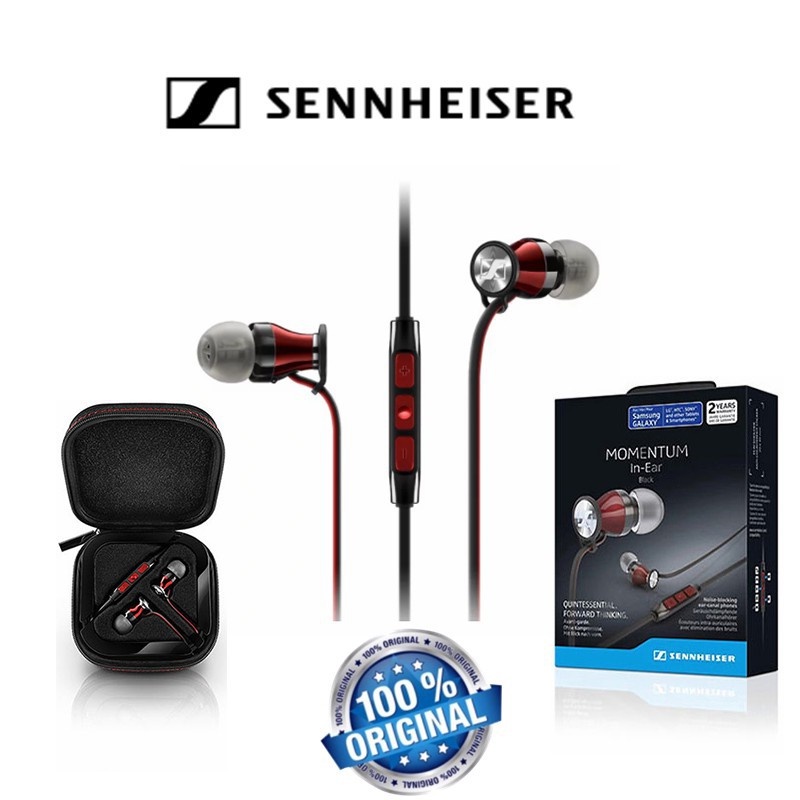 Sennheiser หูฟังแบบอินเอียร์ รุ่น Momentum พร้อมไมโครโฟนและรีโมตในตัว สำหรับ Android (M2 IE G)ประกันร้าน3เดือน