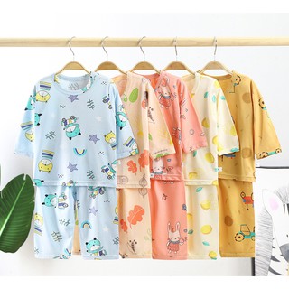 Clearance (90-140cm) ชุดนอนเด็ก ผ้านิ่มเด้ง กางเกงสี่ส่วน Pajamas Kids - PJMCT