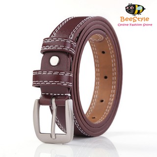 MiStyles เข็มขัดผู้หญิง เข็มขัดหนัง สไตล์คันทรี่ Woman Fashion Casual Faux Leather Belt Ceinture Country Style No. 2702