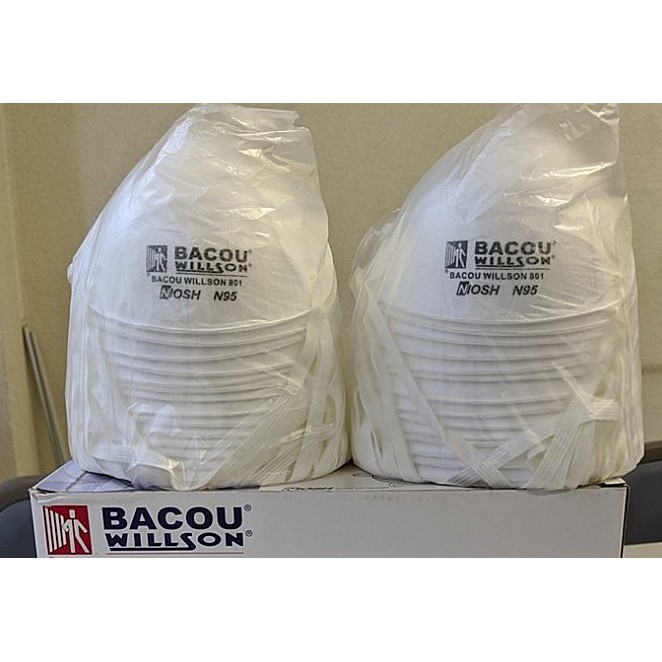 Respirator Mask Bacou Willson 801N95 หน้ากากกรองฝุ่น กรองสารเคมี กันเชื้อโรค มาตรฐาน NIOSH จากอเมริก