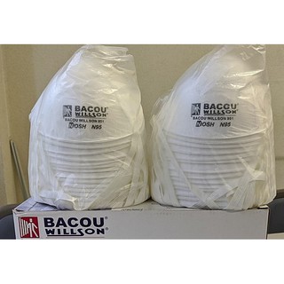 Respirator Mask Bacou Willson 801N95 หน้ากากกรองฝุ่น กรองสารเคมี กันเชื้อโรค มาตรฐาน NIOSH จากอเมริกา