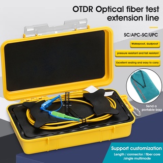 Otdr เครื่องทดสอบไฟเบอร์ออปติก SC / UPC-APC กล่องโหมดเดี่ยว 500 ม. 1 กม. 2 กม.