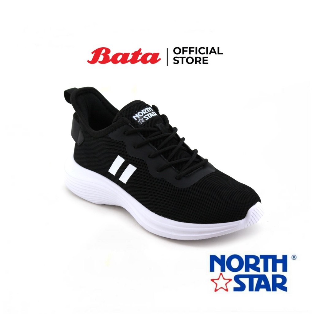 (Online Exclusive) Bata บาจา ยี่ห้อ North Star รองเท้าผ้าใบสนีคเกอร์แบบผูกเชือก สำหรับผู้หญิง รุ่น Lavende สีดำ 5806006