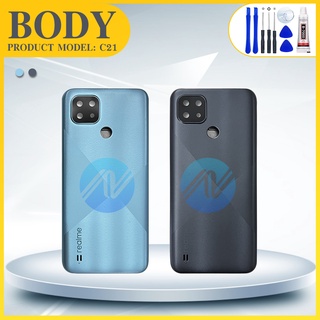 บอดี้ Body（ฝาหลัง+ เคสกลาง）Realme C21