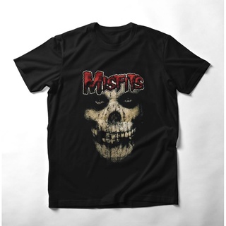 เสื้อยืดคอกลมOriginal DISTRO MISFITS เสื้อยืดลําลอง แขนสั้น พิมพ์ลาย - MUSIC Shirt - ORIGINAL DISTRO สําหรับผู้ชายS-5XL