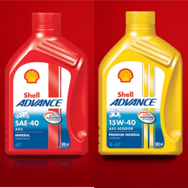 Shell เชลล์ สต๊อกใหม่ น้ำมันเครื่อง Shell Ax3(รุ่นเกียร์) Ax5(ออโตเมติก)