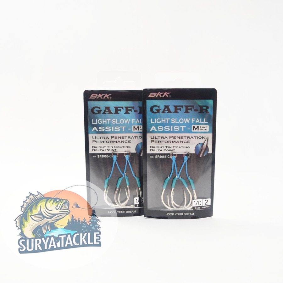 Assist Hook GAFF-R Light Slow Fall Sz 1/0 Qty 2 ชิ้น/สาย M SIze