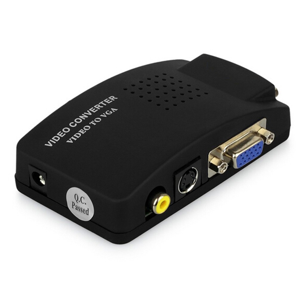 New PC Laptop AV S Video to VGA Converter Adapter Switch Box gIer