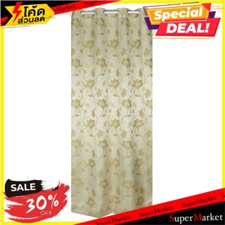 ผ้าม่าน EYELET HOME L&amp;S MADRID 130X220 ซม. สีครีม ผ้าม่านประตู EYELET CURTAIN HOME L&amp;S MADRID 130X220CM CREAM