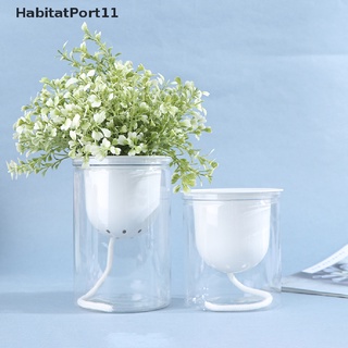 Habitatport กระถางต้นไม้ รดน้ําต้นไม้ แฮนด์เมด 2 ชั้น พร้อมกล่องเก็บ