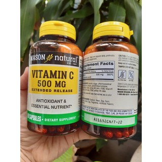 Mason Natural Vitamin C 500MG Extended release90เม็ด