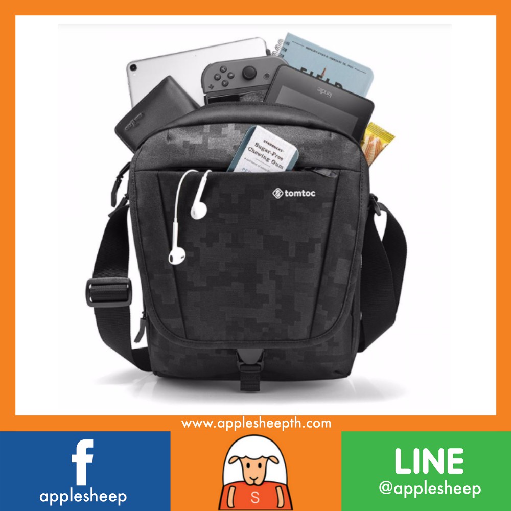 tomtoc Lightweight CrossBody Messenger Bag with Travel Storage for 10.
