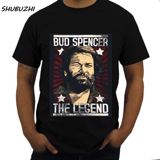 เสื้อยืดผ้าฝ้ายพิมพ์ลายแฟชั่น เสื้อยืดลําลอง แขนสั้น พิมพ์ลาย Memorial Bud Spencer สําหรับผู้ชาย