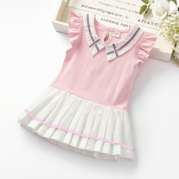 Baby - 3 ปี - ชุดเดรสเด็ก Eun Ha นําเข้าเกาหลี | ชุดเดรสพรีเมี่ยมเกาหลี - เบบี้สีชมพู 3-12 เดือน