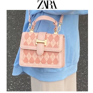 กระเป๋าสะพายไหล่ Zara ทรงสี่เหลี่ยม ขนาดเล็ก ระดับไฮเอนด์ แฟชั่นดั้งเดิม สําหรับสตรี 2022