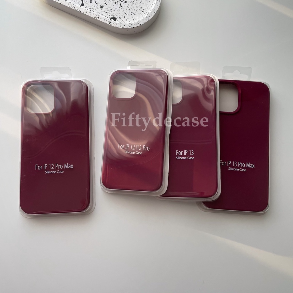 เคสกำมะหยี่ รุ่น 7-16promax เคสซิลิโคนสีพื้น ไม่มีโลโก้ (สีไวน์) พร้อมส่ง !!! ราคา ถูกที่สุด ดีลบีเคเค แกลเลอรีภาพที่ 3