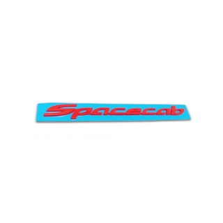 logo spacecab 2 ชิ้น ซ้าย ขวา โลโก้ spacecab สีแดง Red มีบริการเก็บเงินปลายทาง
