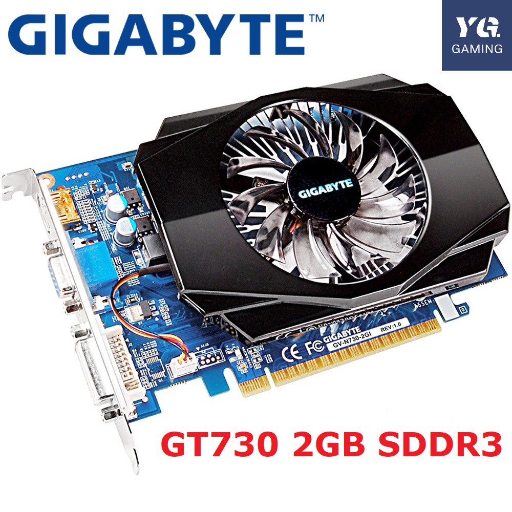 กราฟิกการ์ด GIGABYTE GT730 2GB SDDR3 กราฟิกการ์ดสําหรับ nVIDIA Geforce GPU
