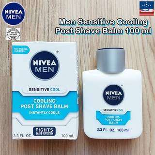 Nivea® Men Sensitive Cooling Post Shave Balm 100 mL นีเวีย สำหรับผู้ชาย ผลิตภัณฑ์บำรุงผิวหน้า หลังการโกนหนวด