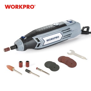 WORKPRO ชุดเครื่องเจียอเนกประสงค์ เครื่องเจียมินิ ปรับรอบความเร็วได้ 6 สปีด Grinding Power Tool  Accessories Multi-function