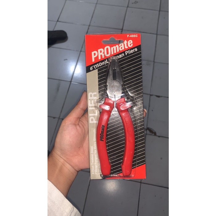 PROMATE คีม Linesman / คีมรวม 6" 6in 6 นิ้ว 150mm USA
