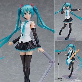 โมเดลฟิกเกอร์ Hatsune Miku V4X Figma 394 Pvc Hatsune Miku ของเล่นสะสมสําหรับเด็ก