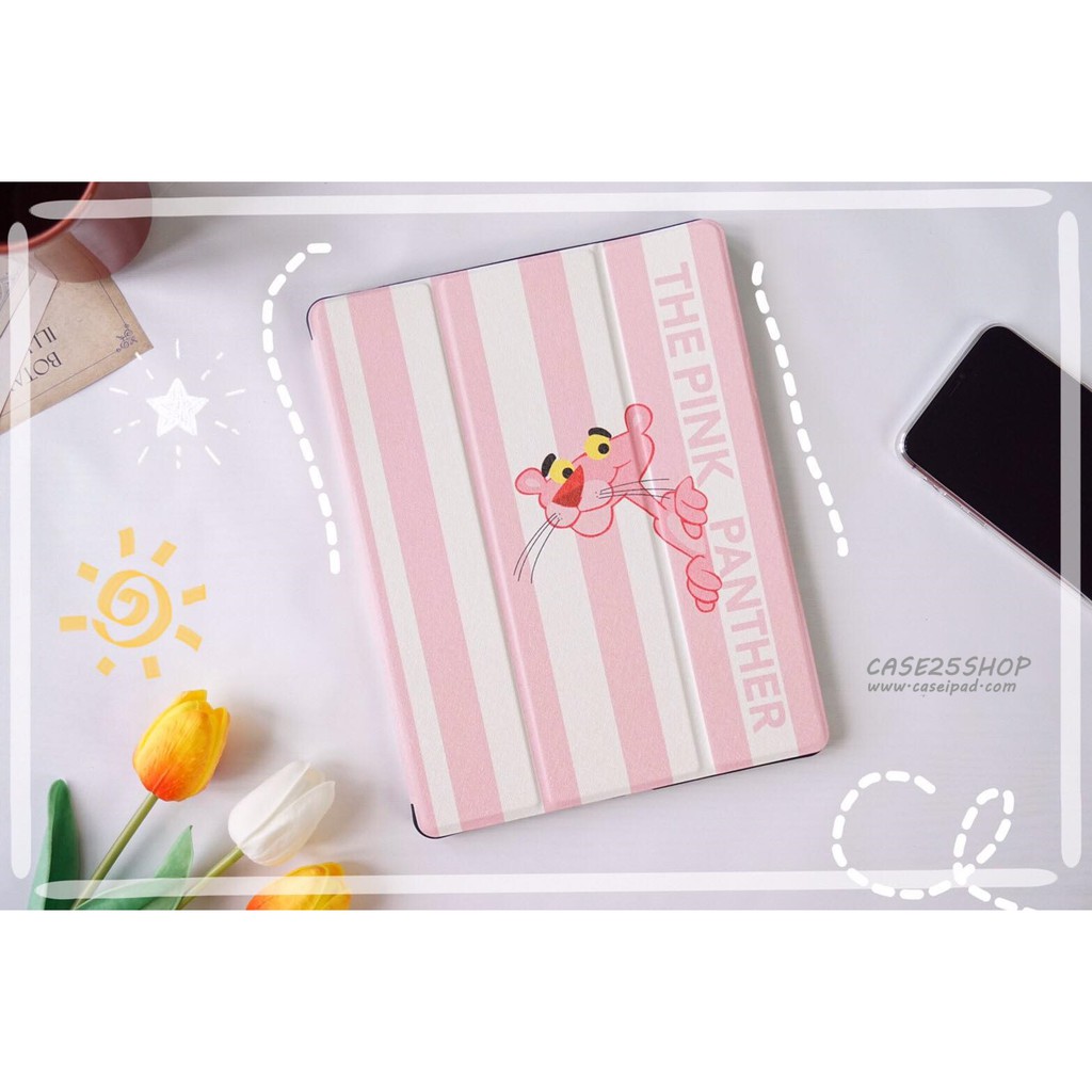 (พร้อมส่ง) เคสไอแพด พิงค์แพนเตอร์ ใส่ปากกาได้ - เคสไอแพด 10.2 Gen 8,Gen 7 / เคสไอแพดมินิ 5,4,3,2,1 /