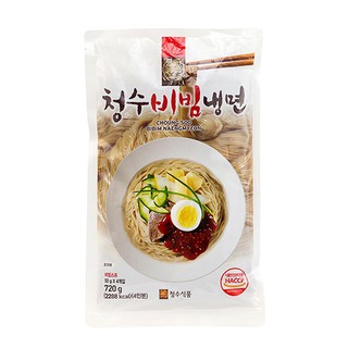 พร้อมส่ง 청수비빔냉면 เซ็ตบะหมี่เย็นเกาหลีพร้อมซอสบิบิม(แนงมยอน) Choung Soo Bibim Naengmyun 720g