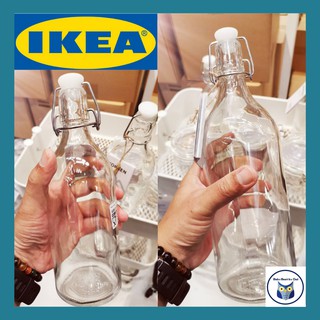 IKEA *พร้อมส่ง* กรวยกรอกน้ำ ขวดน้ำดื่ม จุกล็อค จุดอุดไม้ก๊อก แก้วใส ขวดแก้ว