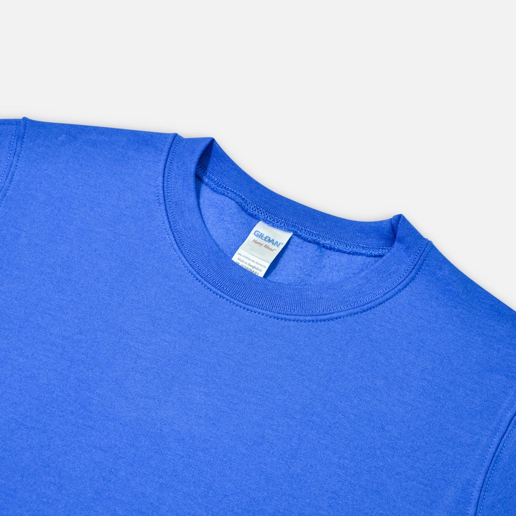 GILDAN® เฮฟวี่เบลนด์ เสื้อสเวตเตอร์ - น้ำเงินรอยัล 51C - รูปที่ 3