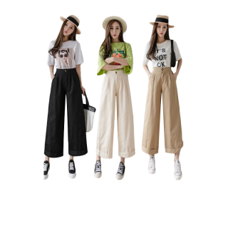 โปรโมชั่น : Gril pants กางเกงขายาวเอวสูง ขายาว9ส่วน มีกระเป๋า2 ข้าง จริงซิป กางเกงขายาว 601