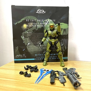 ฟิกเกอร์ Pvc Re: Edit Halo สเกล 1/12 Master Chief Infinate Mjolnir Mark VI Gen3 ถอดออกได้ ขนาด 18 ซม.