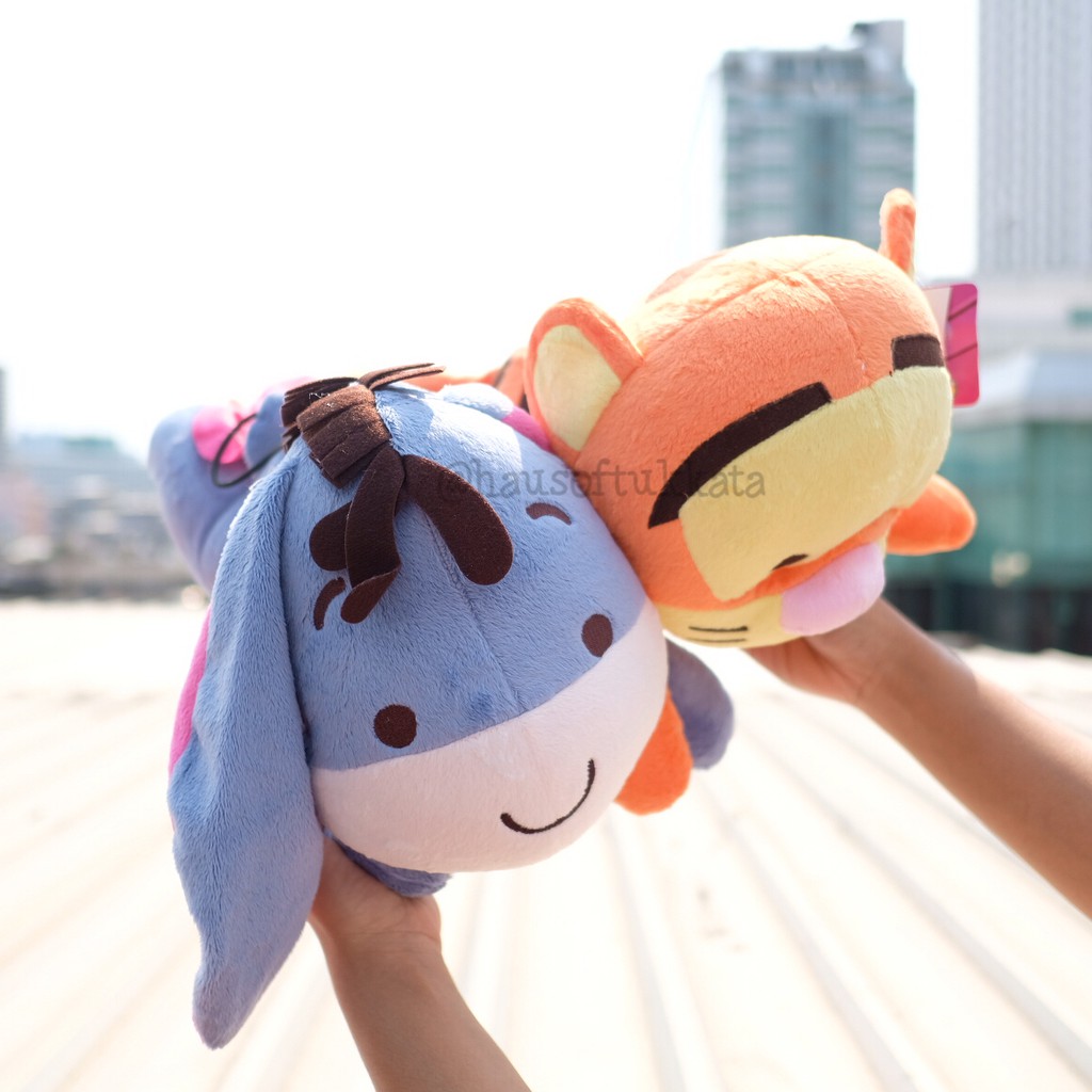 ตุ๊กตา Eeyore อียอร์ & Tigger ทิกเกอร์ หมอบ M 12นิ้ว Winnie The Pooh พู พูห์ หมีพู หมีพูห์