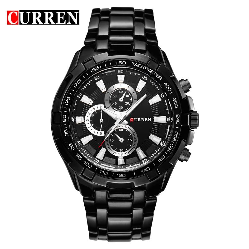 Mens Stainless Steel Wristwatch Analog Sport Quartz Mens Watches CURREN 8023 Fashion Business Watch Dropshipping