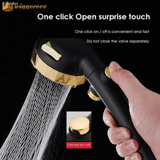 3 Modes High Pressure Shower Head Handheld Adjustable Spray Nozzle Bathroom Supplies